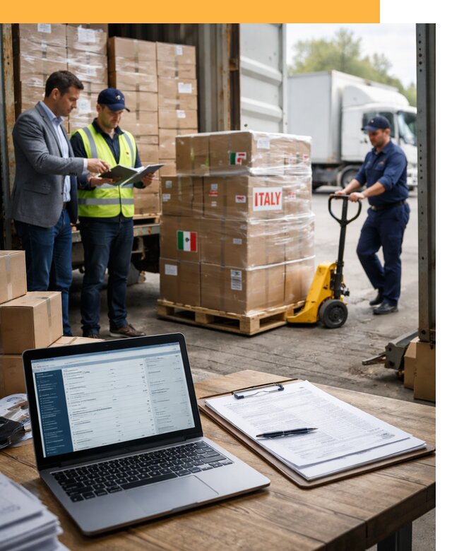 Доставка грузов из Италии: морские и авиаперевозки от 18484