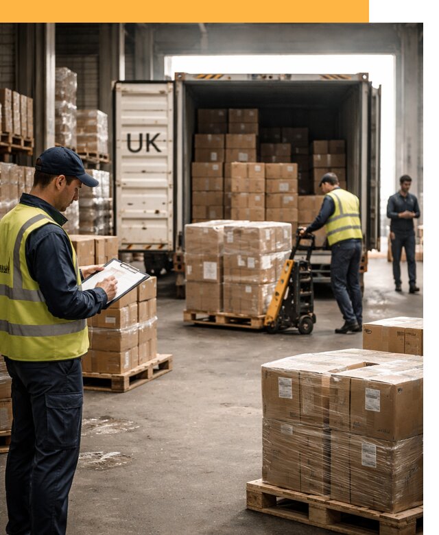 Доставка грузов из Великобритании с таможенным оформлением от 12836