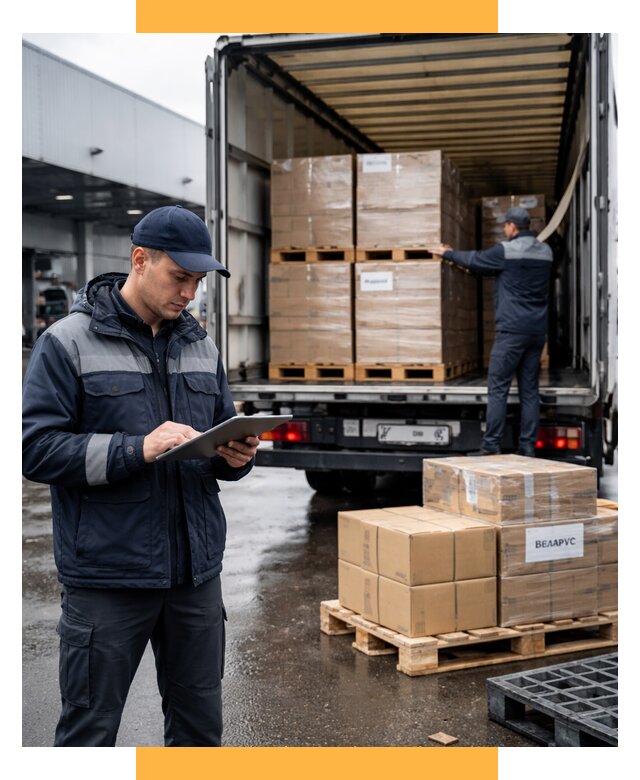 Доставка грузов из Беларуси от 15404 р. логистика СетСервис-Азв