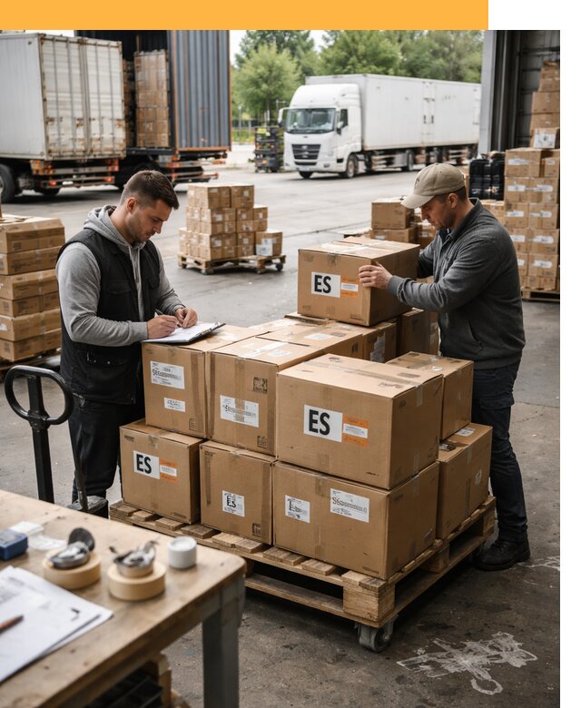 Доставка грузов в Испанию автотранспортом от 35942 руб