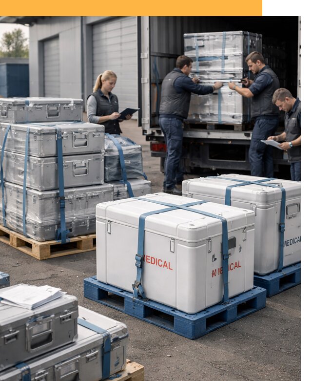 Перевозка медицинского оборудования по всему миру от 15404 руб